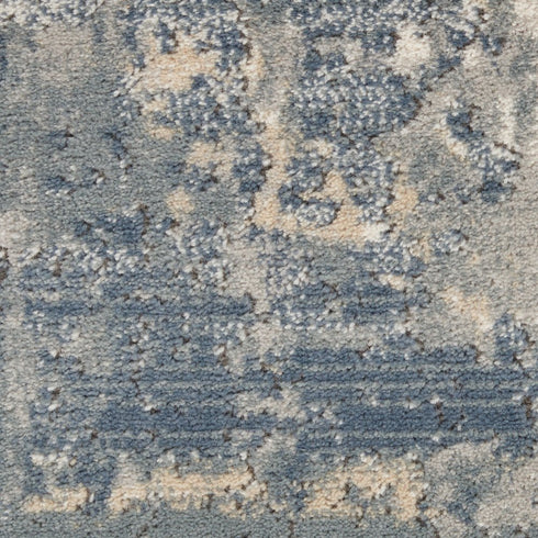 9' X 12' Beige and Gray Abstract Power Loom Area Rug