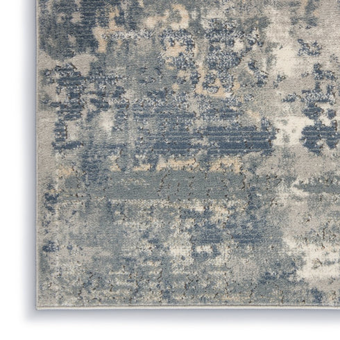 9' X 12' Beige and Gray Abstract Power Loom Area Rug
