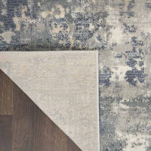 9' X 12' Beige and Gray Abstract Power Loom Area Rug