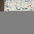 8' Beige And Blue Abstract Runner Rug