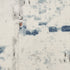 8' Beige And Blue Abstract Runner Rug