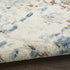 8' Beige And Blue Abstract Runner Rug