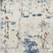 8' Beige And Blue Abstract Runner Rug