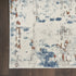 8' X 10' Beige And Blue Abstract Area Rug