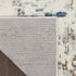 8' X 10' Beige And Blue Abstract Area Rug