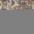 6' Beige And Gray Medallion Distressed Runner Rug