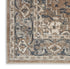 6' Beige And Gray Medallion Distressed Runner Rug