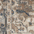 10' Beige and Gray Round Medallion Power Loom Distressed Area Rug