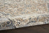 10' Beige and Gray Round Medallion Power Loom Distressed Area Rug