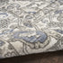 8' X 10' Blue and Ivory Medallion Power Loom Distressed Area Rug