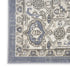8' X 10' Blue and Ivory Medallion Power Loom Distressed Area Rug