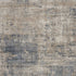 9' X 12' Beige and Blue Abstract Power Loom Distressed Area Rug