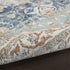 8' X 10' Blue And Ivory Medallion Distressed Area Rug