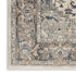 8' Gray and Ivory Square Medallion Power Loom Distressed Area Rug