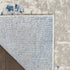 8' Gray and Ivory Square Abstract Power Loom Area Rug