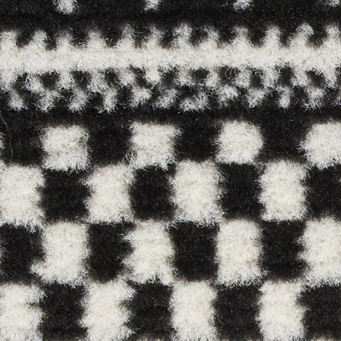 8' X 10' Black Striped Power Loom Area Rug
