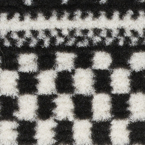 8' X 10' Black Striped Power Loom Area Rug