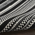 8' X 10' Black Striped Power Loom Area Rug