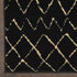 8' X 10' Black and Ivory Abstract Power Loom Distressed Area Rug