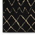 8' X 10' Black and Ivory Abstract Power Loom Distressed Area Rug