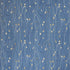 8' X 10' Blue and Beige Floral Power Loom Area Rug