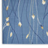 8' X 10' Blue and Beige Floral Power Loom Area Rug