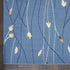 8' X 10' Blue and Beige Floral Power Loom Area Rug
