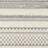 8' Gray And Ivory Striped Distressed Runner Rug