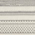8' Gray And Ivory Striped Distressed Runner Rug