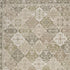 8' Green And Ivory Medallion Distressed Runner Rug