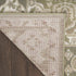 8' X 10' Green and Ivory Medallion Power Loom Distressed Area Rug