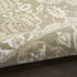 8' Green And Ivory Medallion Distressed Runner Rug