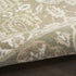 8' X 10' Green and Ivory Medallion Power Loom Distressed Area Rug