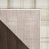 8' X 10' Beige and Ivory Plaid Power Loom Area Rug