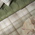 8' X 10' Beige and Ivory Plaid Power Loom Area Rug