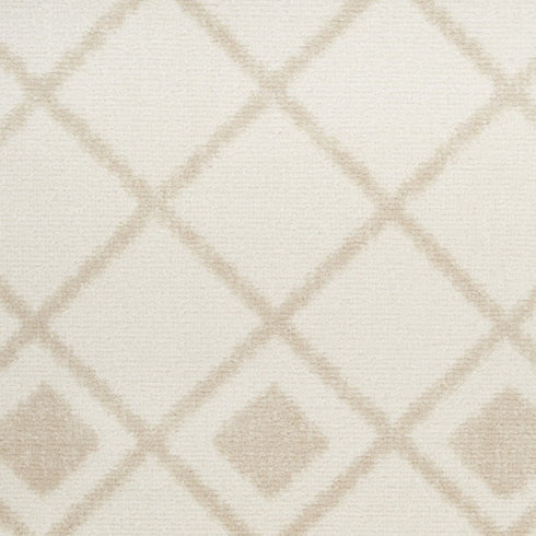 8' Beige And Ivory Moroccan Runner Rug