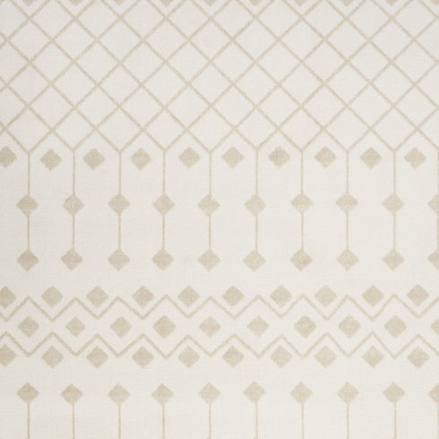 8' Beige And Ivory Moroccan Runner Rug