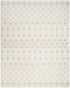 8' Beige And Ivory Moroccan Runner Rug