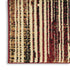 8' X 10' Tan Black and Red Striped Non Skid Area Rug