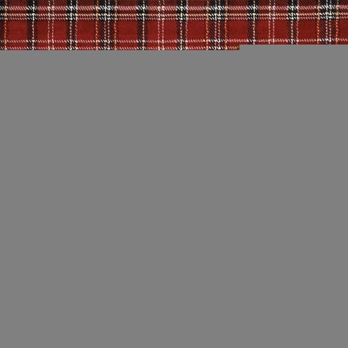 8' X 10' Red and Black Plaid Power Loom Area Rug