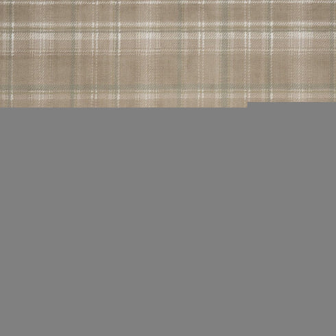 8' X 10' Brown and Ivory Plaid Non Skid Area Rug