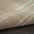 8' X 10' Brown and Ivory Plaid Non Skid Area Rug