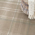 8' X 10' Brown and Ivory Plaid Non Skid Area Rug