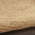 8' Natural Jute Flatweave Handmade Round Rug