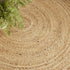 8' Natural Jute Flatweave Handmade Round Rug