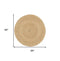 8' Natural Jute Flatweave Handmade Round Rug