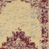 2' X 4' Cream Gray And Red Medallion Distressed Area Rug