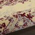 2' X 4' Cream Gray And Red Medallion Distressed Area Rug