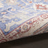 8' Beige Blue and Red Oriental Distressed Non Skid Runner Rug