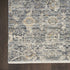 5' X 8' Charcoal Brown And Ivory Floral Distressed Area Rug With Fringe